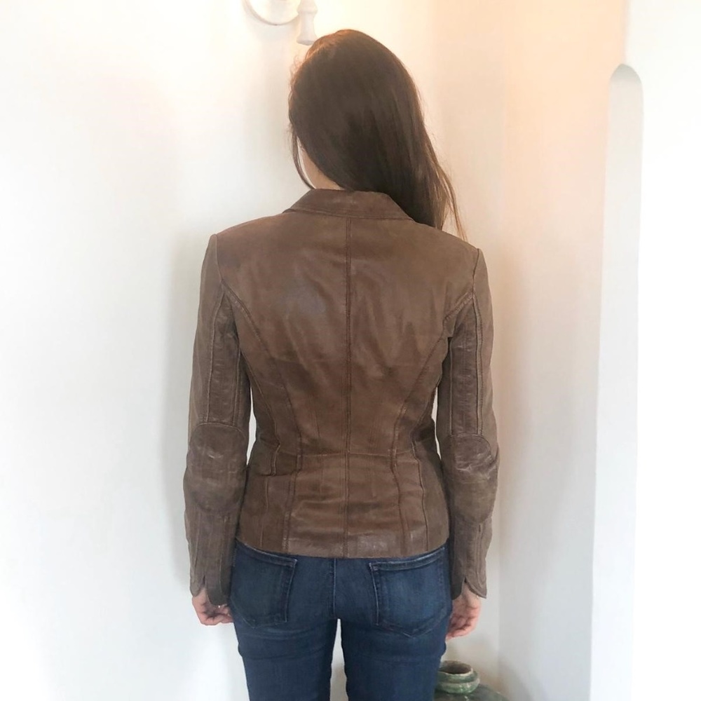 Brown Leather Jacket - image 2